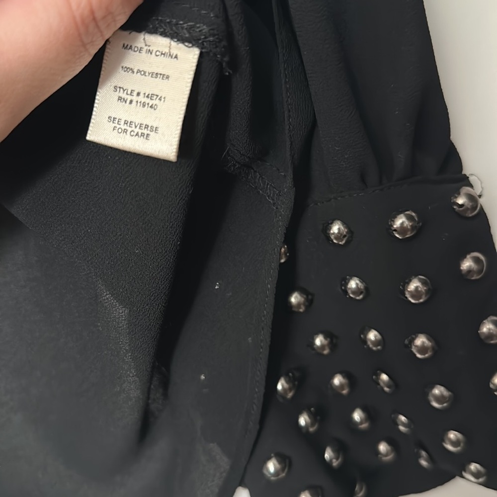 Double Zero Black Sheer Blouse - image 8